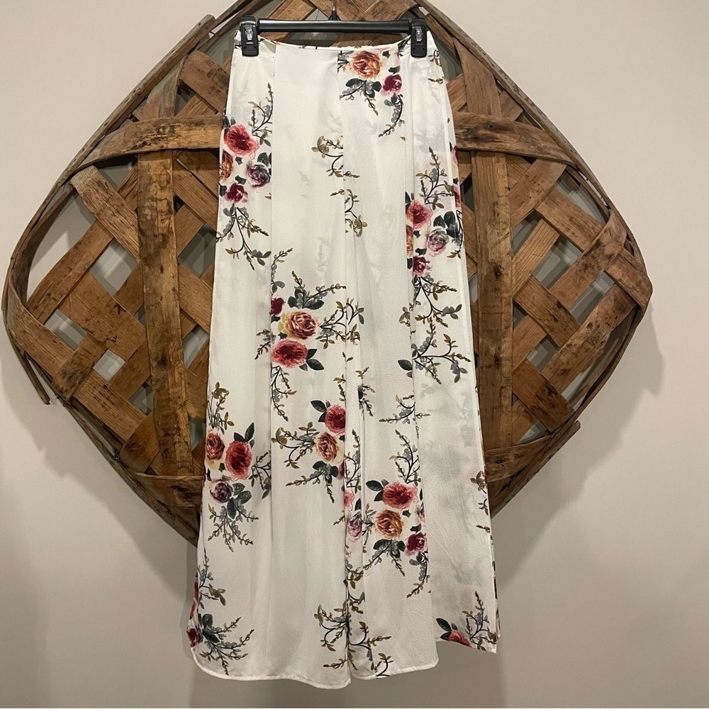 Showpo. Floral Split Leg Palazzo Wide Leg Pants Size 10